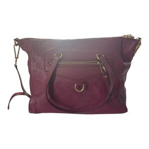 Elegant Burgundy Designer Shoulder Bag